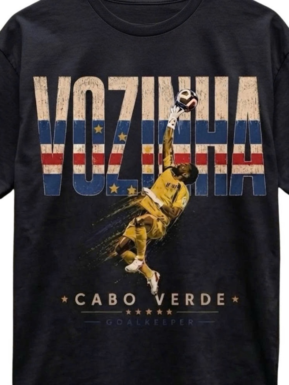 Vozinha Cabo Verde Goalkeeper Graphic Tee